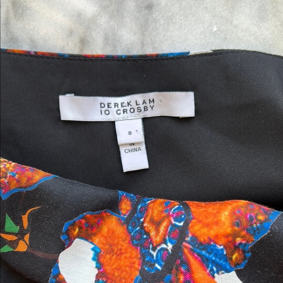 Derek Lam 10 Crosby Silk Blend Cami Flounce Mini Dress | 8 - Picture 6 of 6